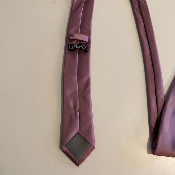 Mauve Skinny Tie - Picture 6 of 7